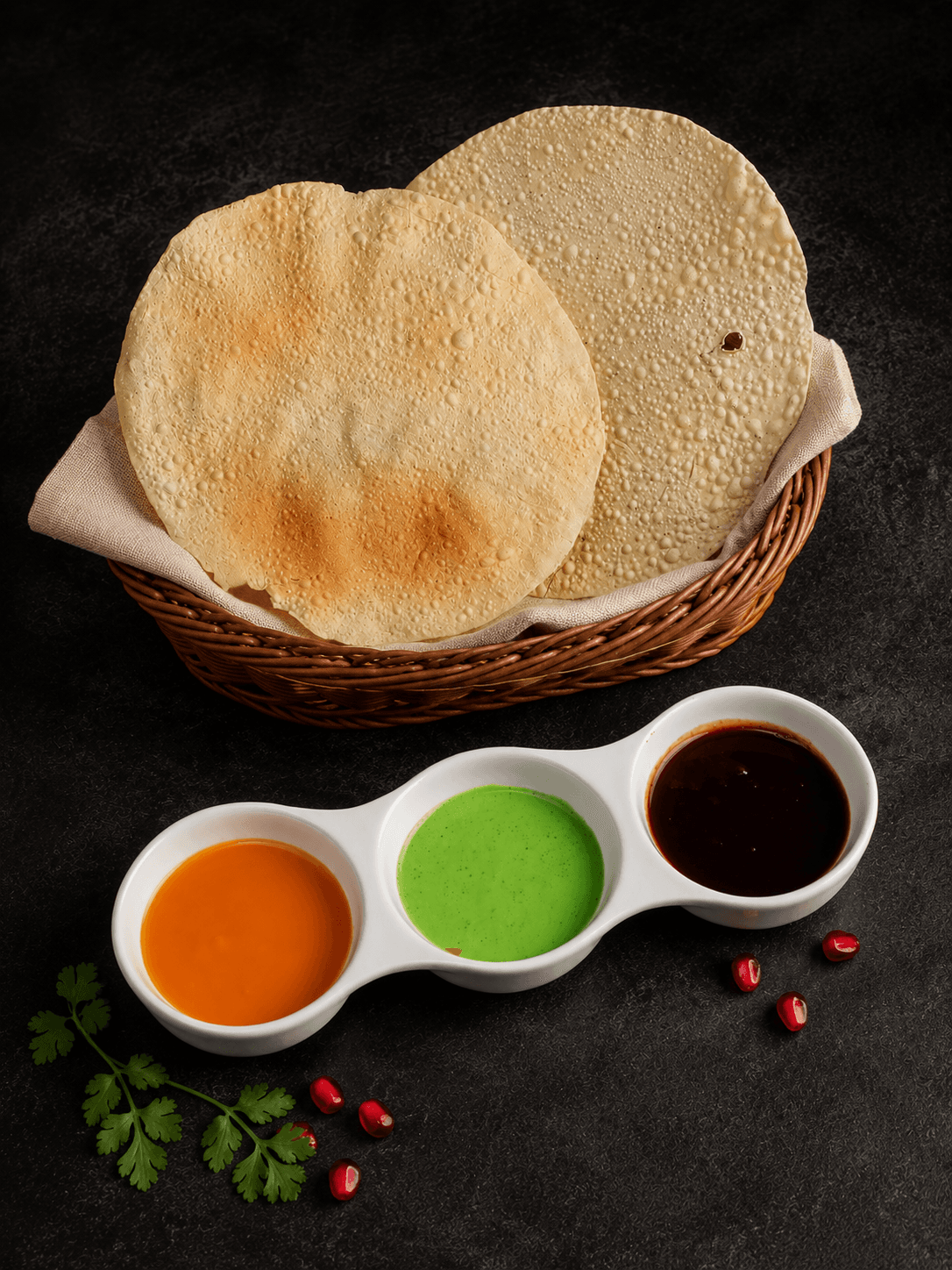 Masala Papadum Starter
