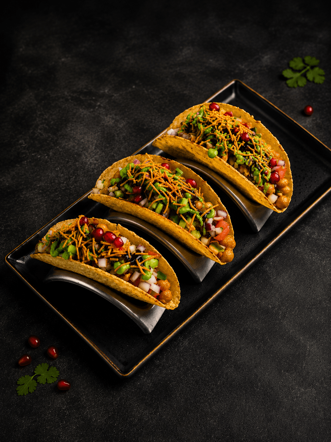 Desi Pulled Chicken Tacos
